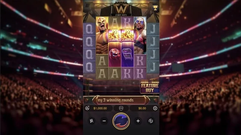 Reel Royale Showdown — spēles ekrāns ar augstu likmi