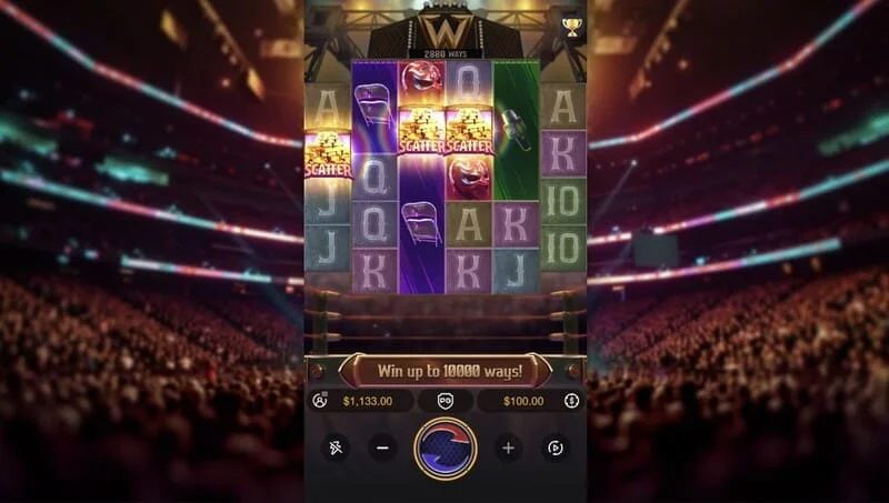 Reel Royale Showdown — četri Scatter simboli, bonusa raunda aktivizēšana